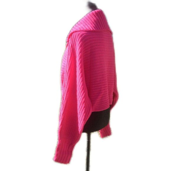 Sweater V-Neck Size Small Bright Pink Cloud Ten - Picture 6 of 8